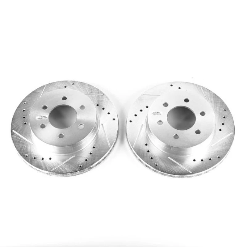 powerstop_AR8738XPR-679459fea12dd Power Stop 97-02 Dodge Dakota Front Evolution Drilled & Slotted Rotors - Pair