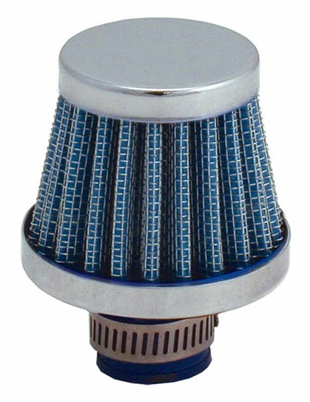 Spectre Entlüftungsfilter 10mm Flansch / 2 Zoll OD / 1-3/4 Zoll Höhe - Blau