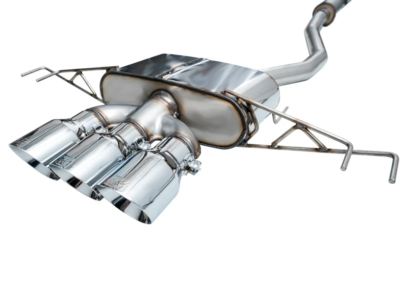 AWE Tuning 2023 Honda Civic Type R FL5 Touring Edition Auspuffanlage mit dreifachen Chrom-Silber-Spitzen