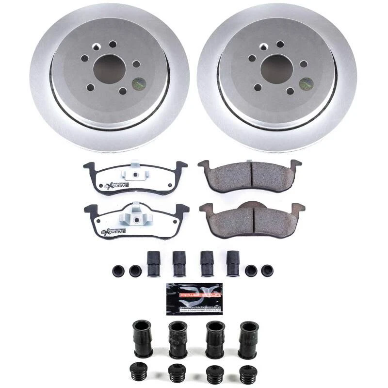 Power Stop 13-19 Lincoln MKT Rear Z36 Coated Truck & Tow Brake Kit