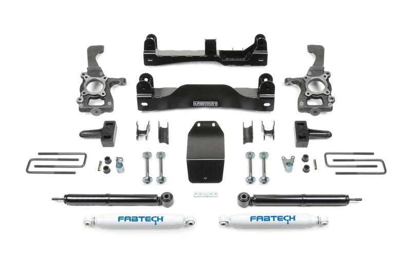 Fabtech 09-13 Ford F150 4WD 4 Zoll Basic-System mit Perf.-Shocks