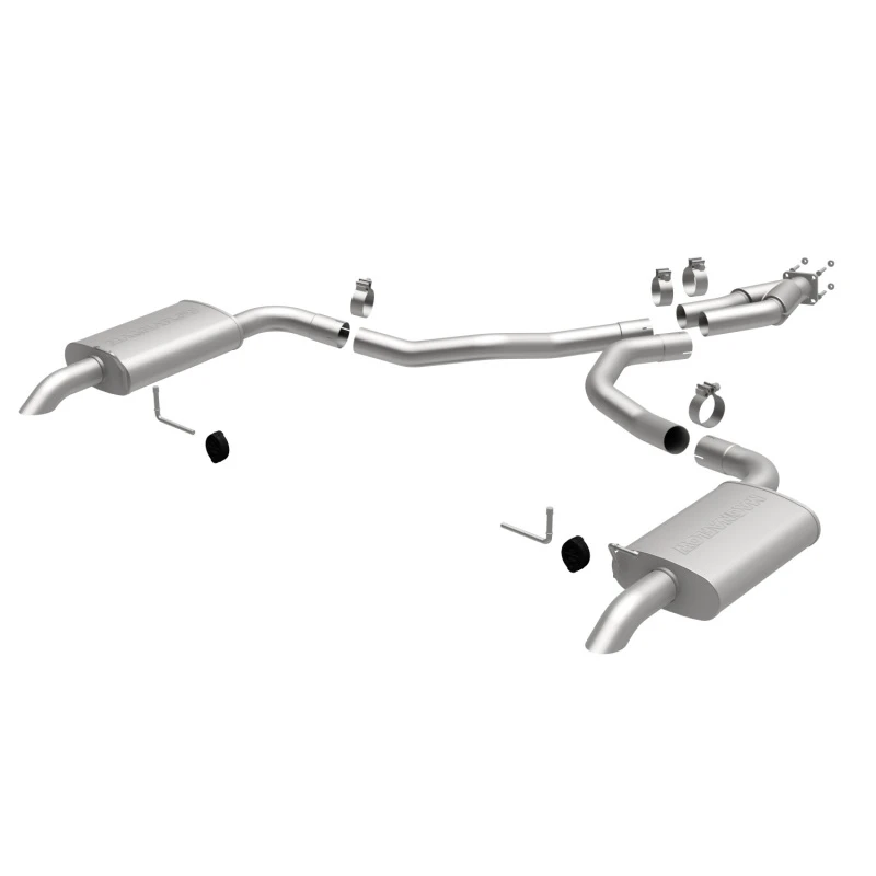 MagnaFlow 75-79 Chevy Corvette V8 5,7L Doppeltes Auspuffsystem mit Edelstahl-Hinterausgang