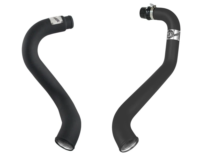 aFe BladeRunner 3 Zoll schwarzes Intercooler Hot Cold Side Tubes Combo 02-04 GM Diesel Trucks 6.6L V8 (td)
