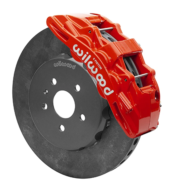Wilwood SX6R WCCB Carbon-Keramik 10-14 Chevy Camaro Vordere Große Bremse Kit - Rot