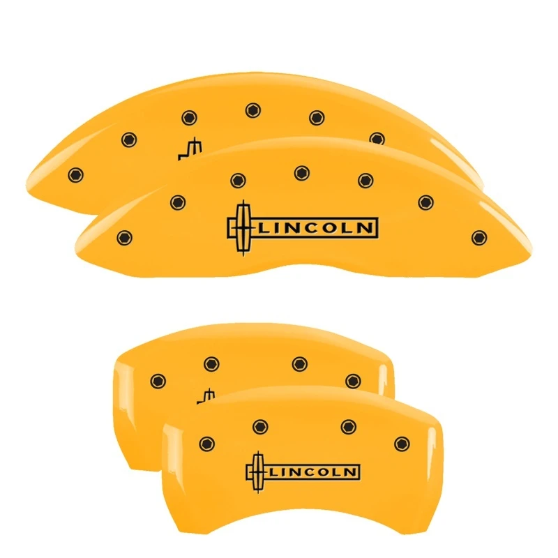 mgp_36019SLCNYL-6796809dd5033 MGP 4 Caliper Covers Engraved Front & Rear Lincoln Yellow finish black ch