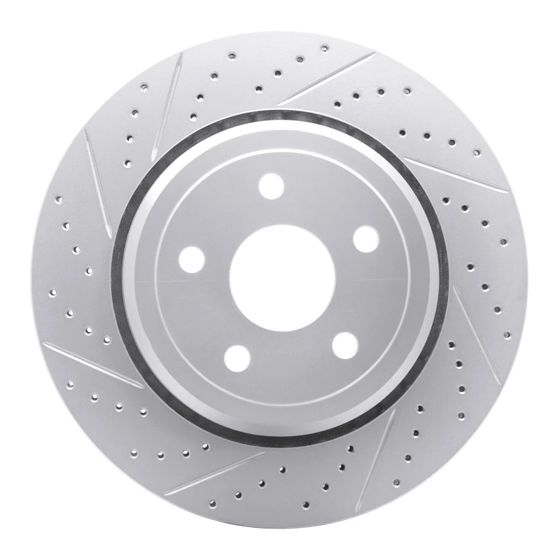 DFC 12-25 Dodge Durango Rear Left Drilled & Slotted Geoperformance Rotor