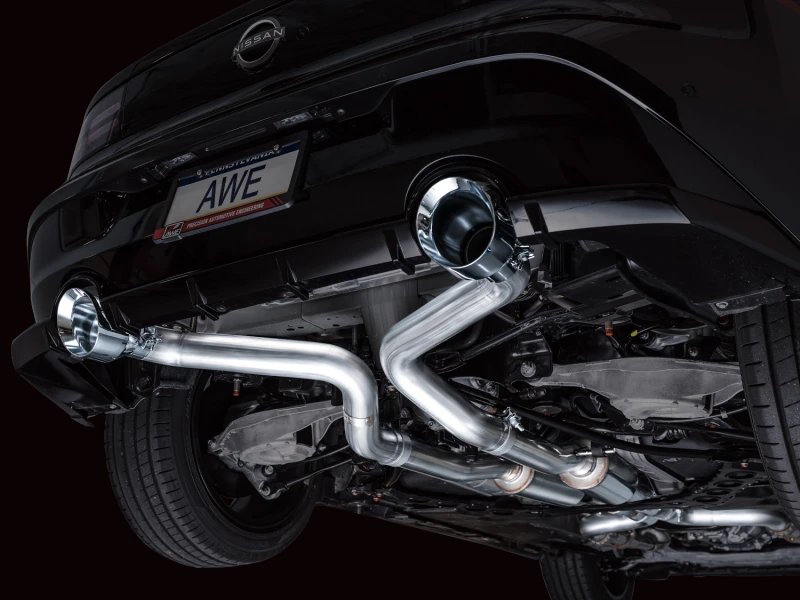 AWE 2023 Nissan Z RZ34 RWD Track Edition Catback Abgasanlage mit Chrom-Silber-Spitzen