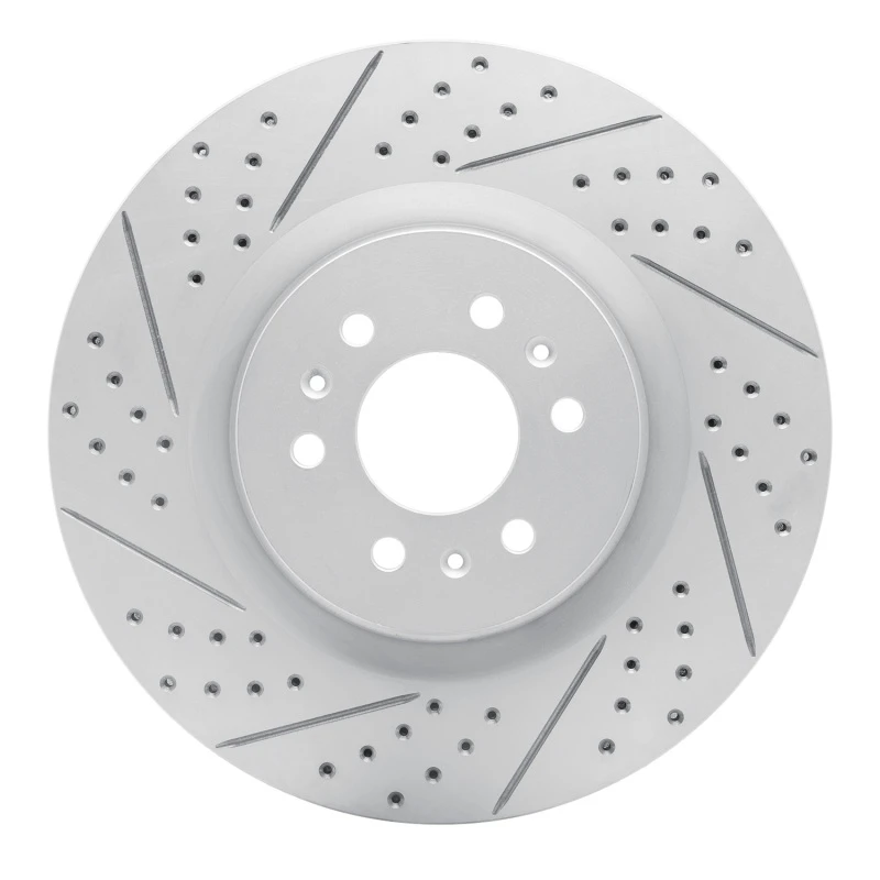 DFC 04-11 Cadillac Cts Front Left Drilled & Slotted Geoperformance Rotor
