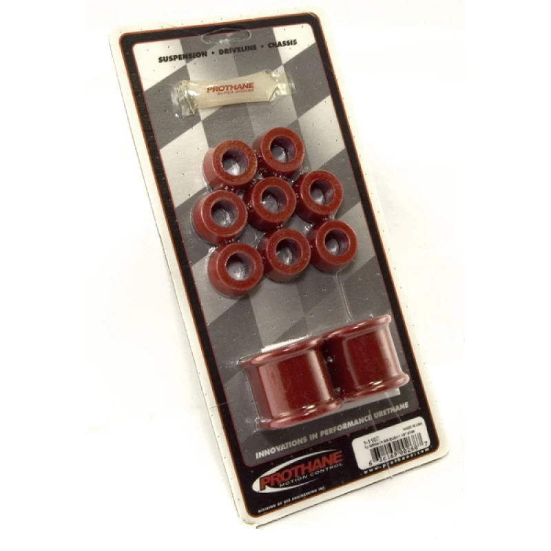 Rugged Ridge Vordere Querlenker-Buchsen-Kit Rot 1-1/8-Ines 87-95 Jeep Wrangler YJ