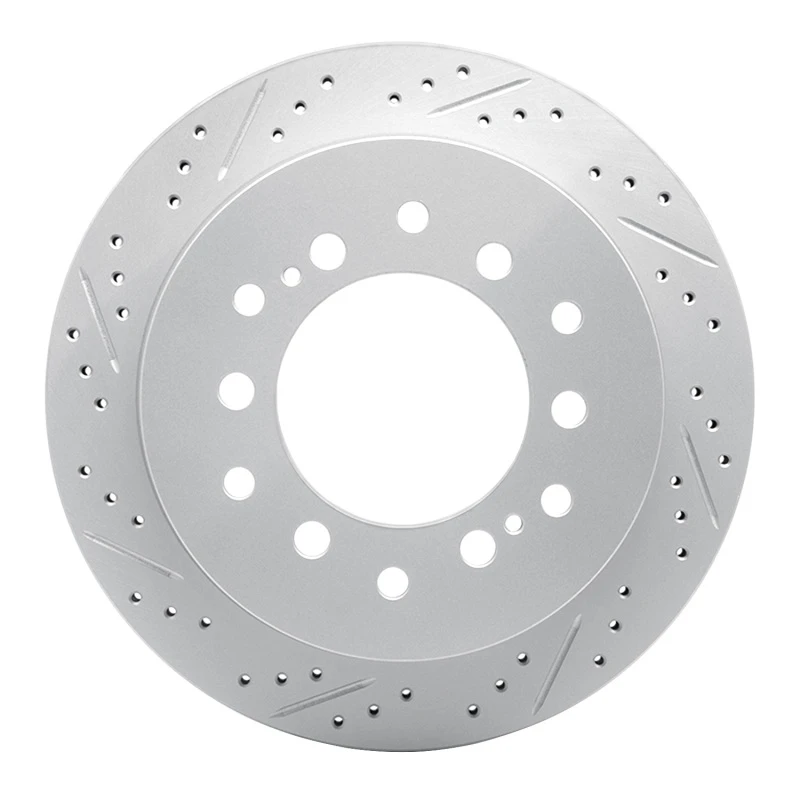 DFC 01-09 Lexus Gx470 Rear Left Drilled & Slotted Geoperformance Rotor