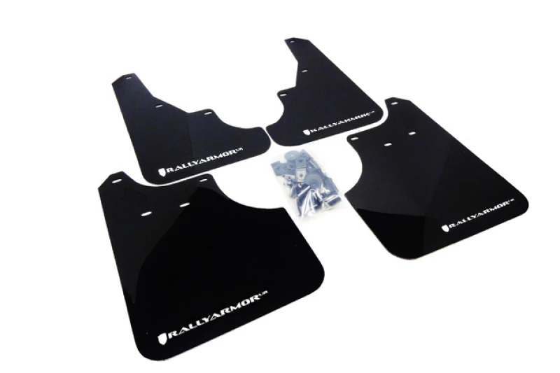 Rally Armor Black UR Mud Flap w/ White Logo for 09-13 Subaru Forester