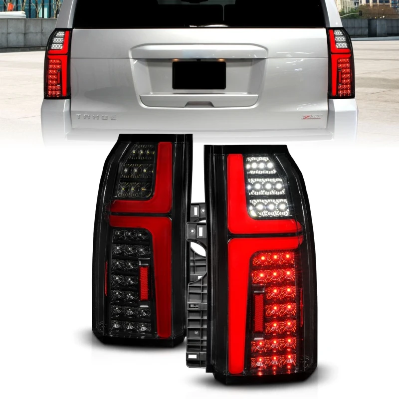 ANZO 15-20 Chevrolet Tahoe Sequenzielle LED-Röhren Heckleuchten Schwarz