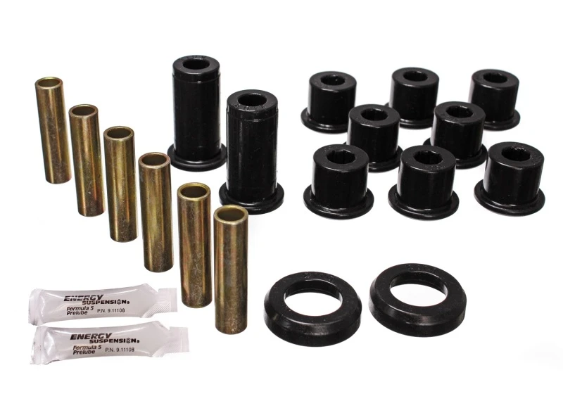 Energy Suspension 82-04 GM S-10/S-15 Pickup 2WD / 82-04 S-10 Blazer Schwarz Hinten Blattfeder Bushing Set