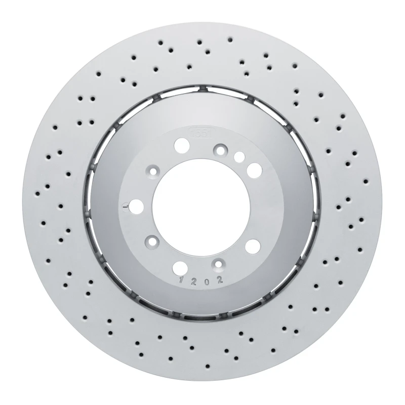 DFC 16-23 Porsche Cayman Right Front Drilled Hi-Carbon Alloy Geomet Coated Rotor
