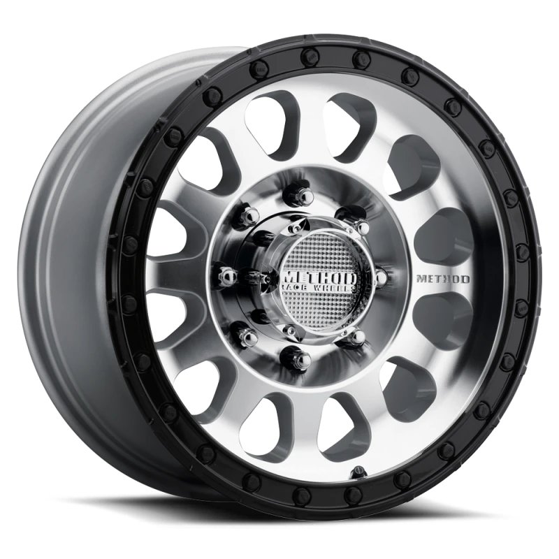 Method MR315 17x8.5 0mm Offset 8x6.5 130.81mm CB Machined Wheel - Gloss Black Lip