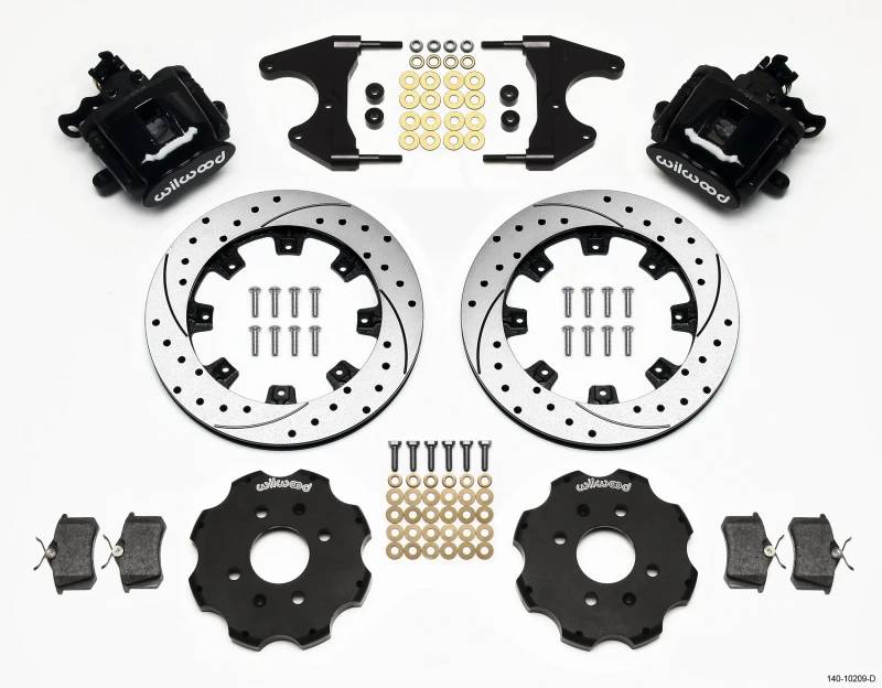 Wilwood Kombinations-Handbremse Kit für hinten, 12,19 Zoll, gebohrt, für Civic / Integra Trommel, 2,46 Hub-Offset