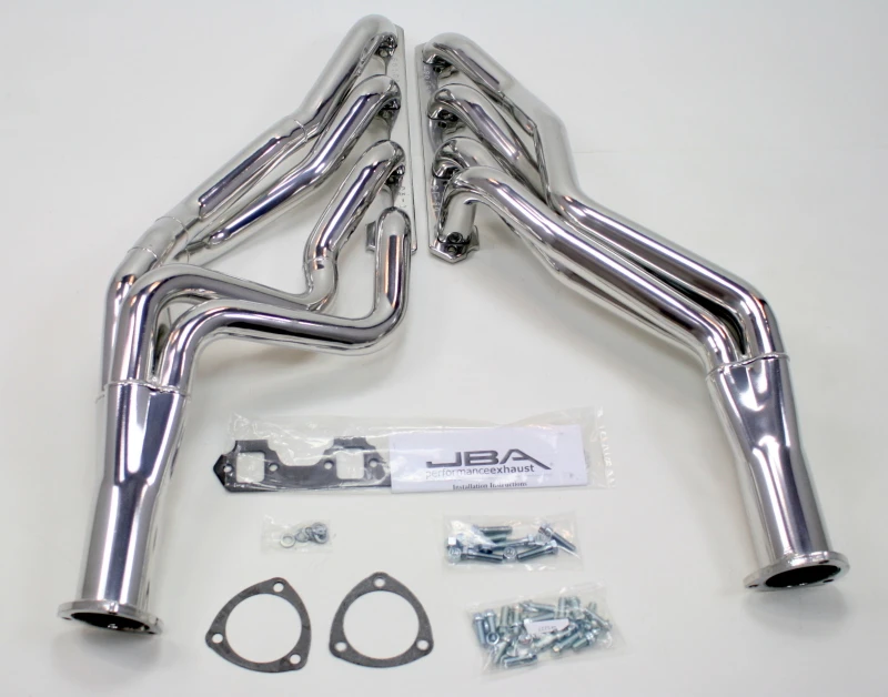 JBA Long Tube Header für 65-73 Ford Mustang 260-302 SBF 4 Speed/C4/C6/AOD