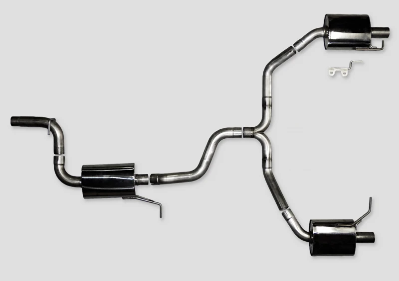 AWE Tuning VW CC Touring Edition Auspuff Dual Outlet - Diamantschwarze Endrohre