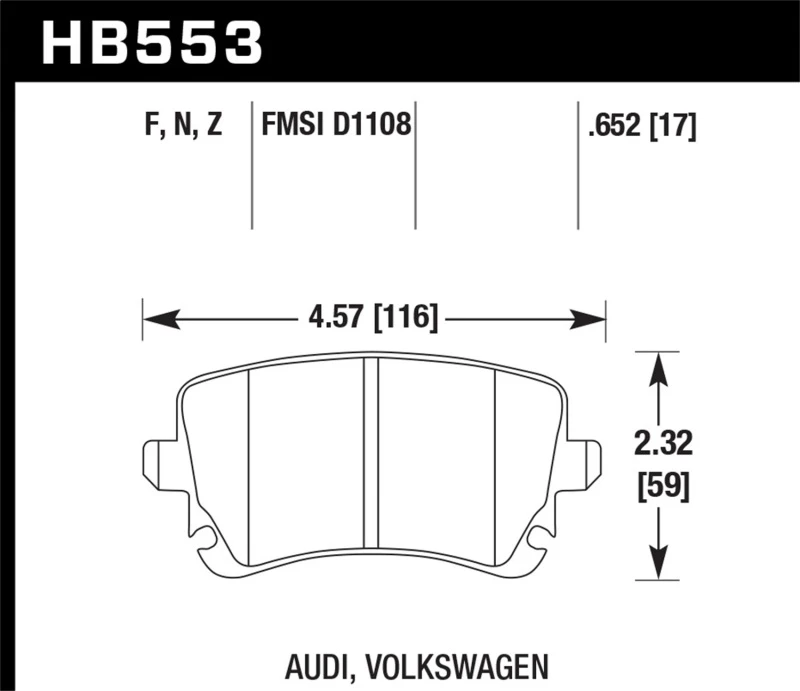 hawk-performance_HB553F.652-6793420b482ea Hawk 06-07 Audi A6 Quattro / 03-04 RS6 / 04-08 S4 HPS Street Rear Brake Pads
