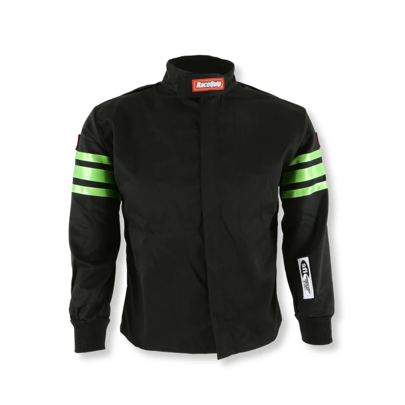 RaceQuip Green Trim SFI-1 JR. Jacket - KMedium