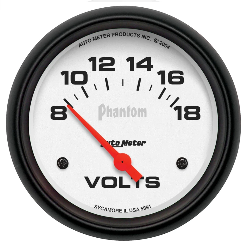 Autometer Phantom 2-5/8in 8-18V SSE Voltmeter