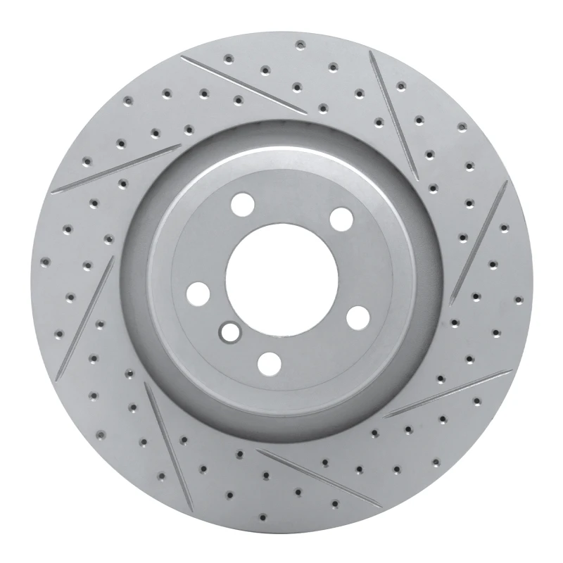 DFC 07-08 BMW Alpina B7 Rear Right Drilled & Slotted Geoperformance Rotor