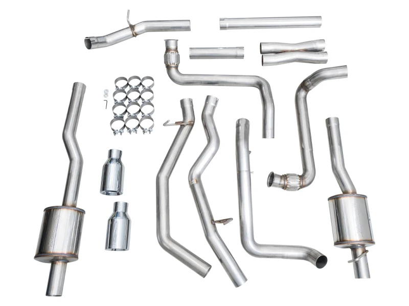 AWE Tuning 2025+ RAM 1500 3.0TT Rebel 0FG Cat-Back Exhaust w/ Chrome Silver Tips