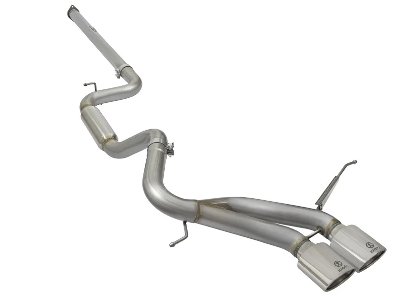 aFe POWER Takeda 3-Zoll-304-Edelstahl-Cat-Back-Auspuffanlage mit polierten Endrohren 13-17 Ford Focus ST L4-2.0L (t)
