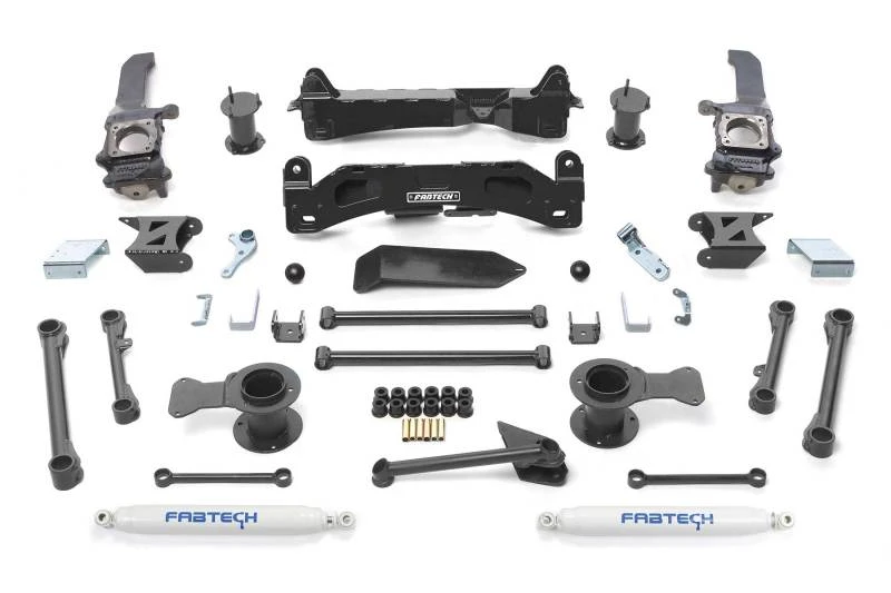 Fabtech 10-13 Toyota FJ 4WD 6-Zoll-Basis-System mit Leistungsstoßdämpfern