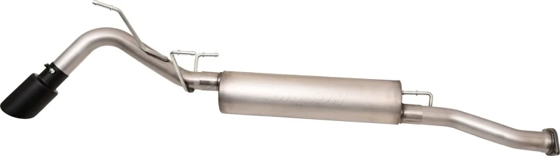 Gibson 16-22 Toyota Tacoma 3.5L 2.5in Kat-Back-Einzelauspuff-System Edelstahl - Black Elite