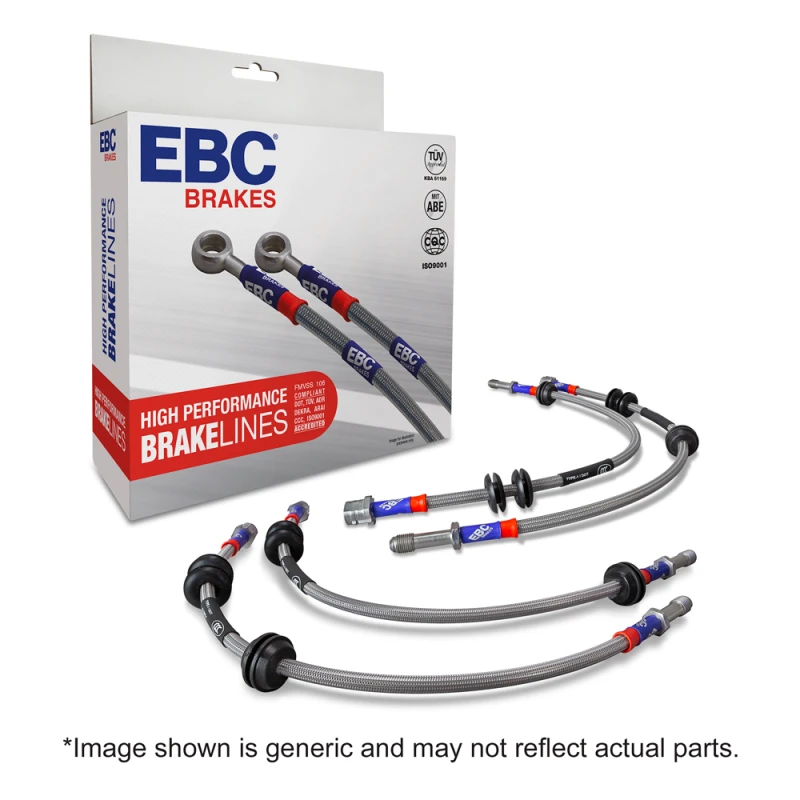 EBC 98-99 Ford F150 4.2L 4WD (w/4 Wheel ABS) Stainless Steel Brake Line Kit