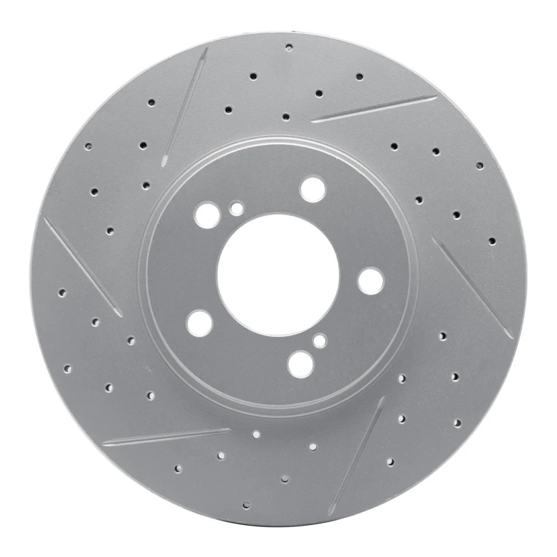 DFC 93-07 Ford Thunderbird Front Left Drilled & Slotted Geoperformance Rotor