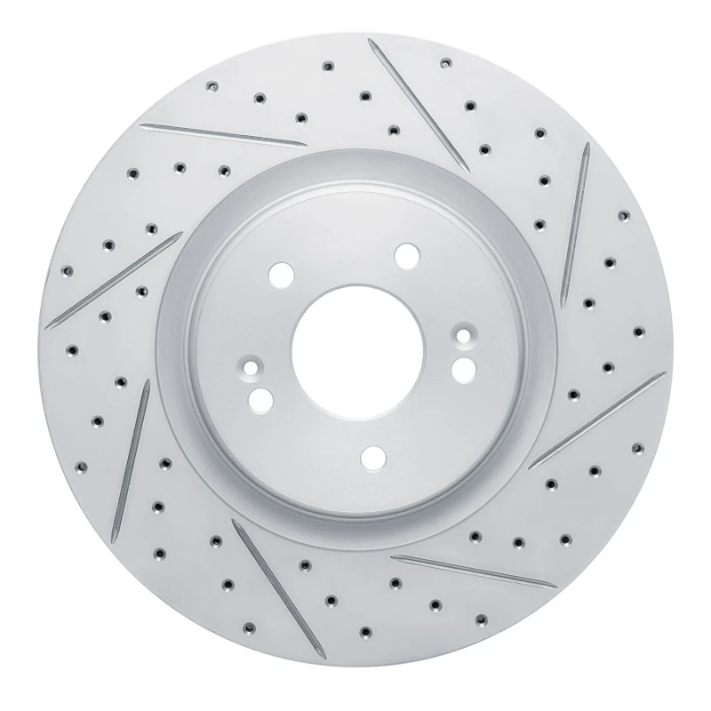 DFC 21-26 Hyundai Sonata Front Right Drilled & Slotted Geoperformance Rotor