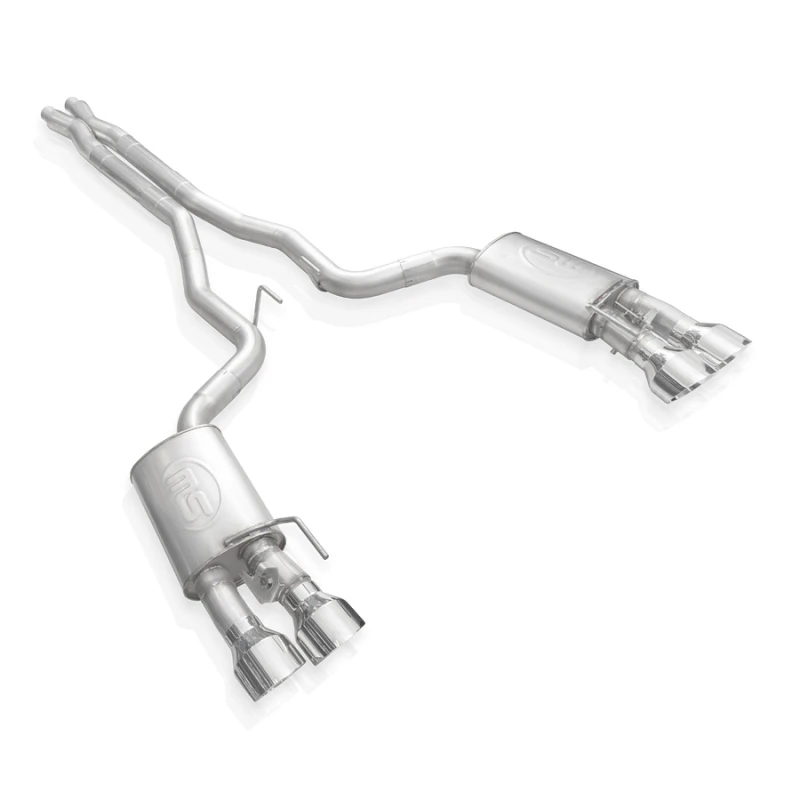 Stainless Works 2020 Ford GT500 Legend Catback X-Pipe Auspuff Factory Connect - Polierte Endrohre