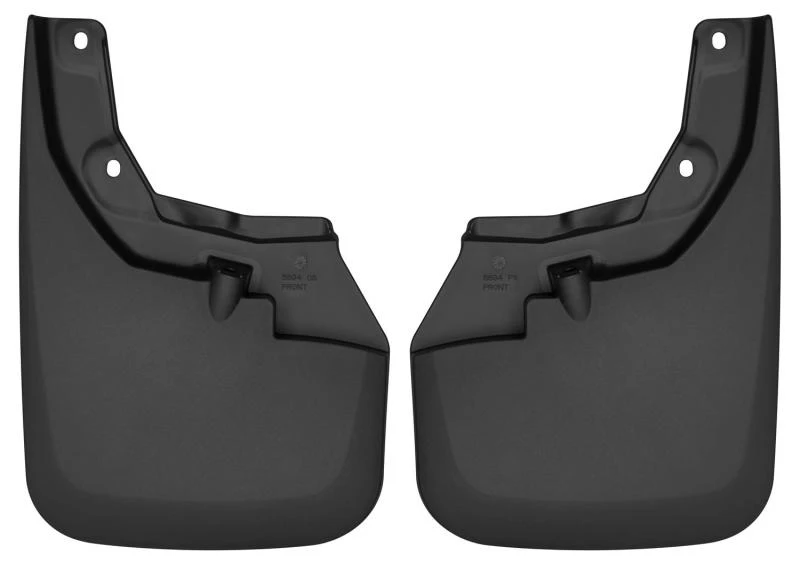 Husky Liners 16-22 Toyota Tacoma w/ OE Fender Flares Custom Molded Front Mud Guards - Black