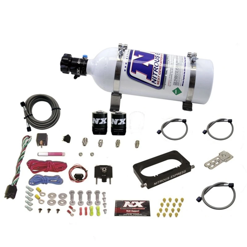 Nitrous Express 96-04 Ford Mustang Cobra/Mach 1 4-Ventil-Nitrous-Kit (50-300PS) mit 5lb-Flasche