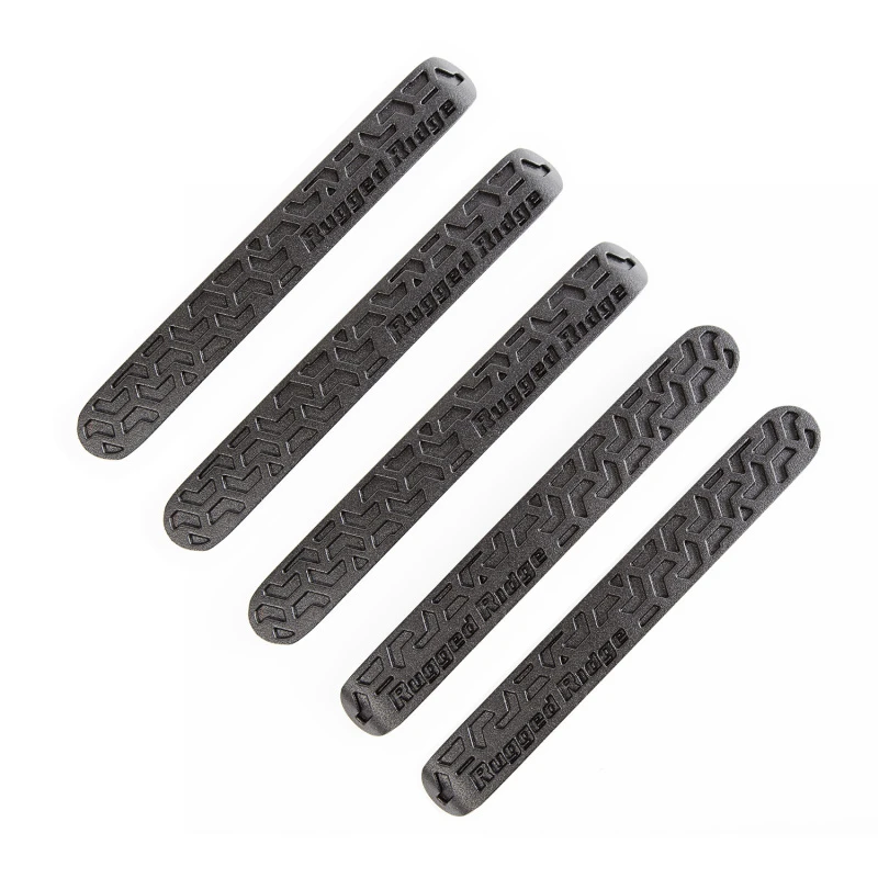 Rugged Ridge Elite Türgriff-Einsätze Schwarz Tread 4Dr 07-18 Jeep Wrangler JK