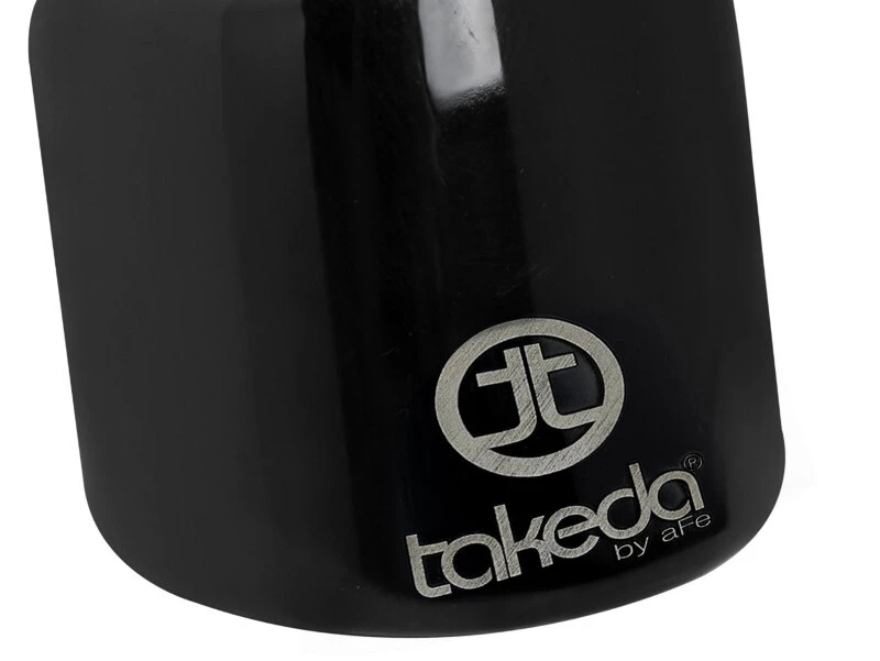 aFe Takeda Universal Exhaust Tip 2-1/2 IN Inlet x 4 IN Outlet x 6 IN L- Black