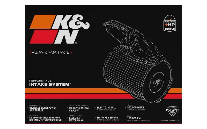 K&N Performance Intake Kit 2018 Volkswagen Golf Sportsvan 1.2L