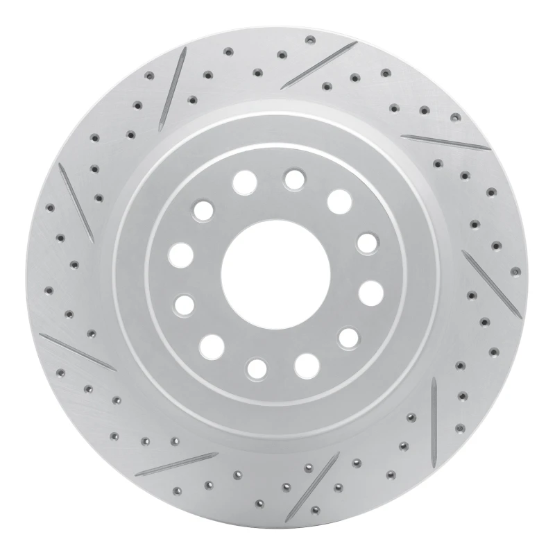 DFC 19-25 Ram 1500 Rear Left Drilled & Slotted Geoperformance Rotor