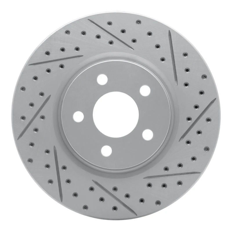 DFC 03-09 Chrysler Pt Cruiser Front Right Drilled & Slotted Geoperformance Rotor