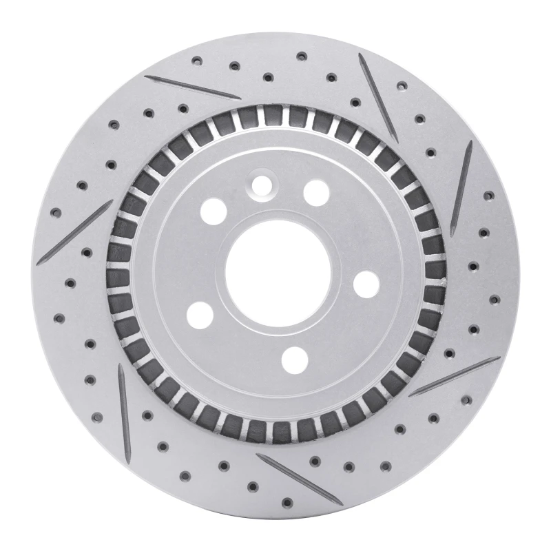 DFC 07-18 Volvo S80 Rear Right Drilled & Slotted Geoperformance Rotor