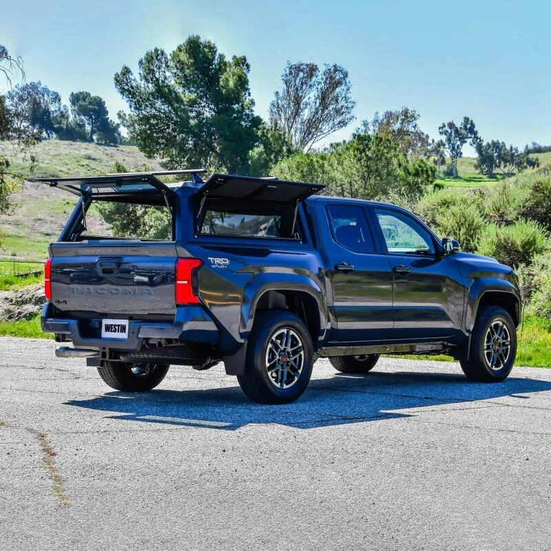 Westin EXP Truck Cap COMPLETE KIT A + BS (24-25 Toyota Tacoma 5ft. Bed) - Black