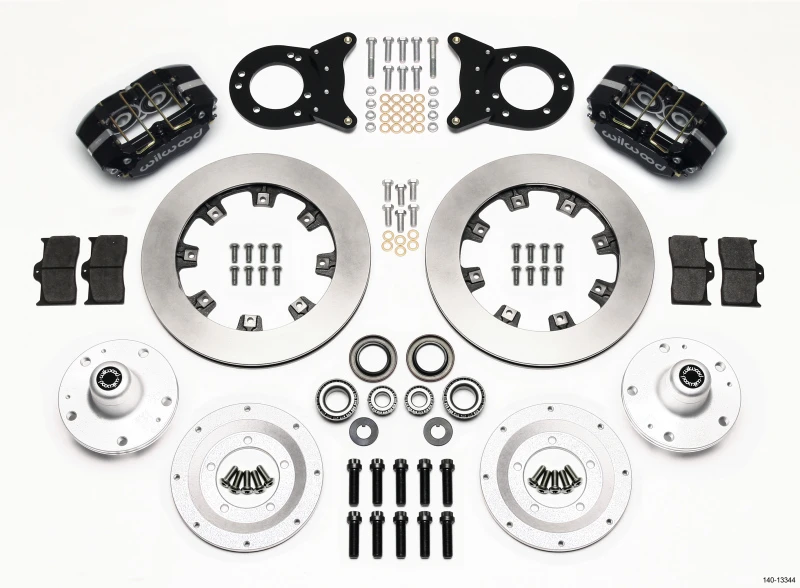 Wilwood Dynapro Dust-Boot Front Kit 12,19 Zoll 1965-1969 Mustang Disc & Drum Spindel