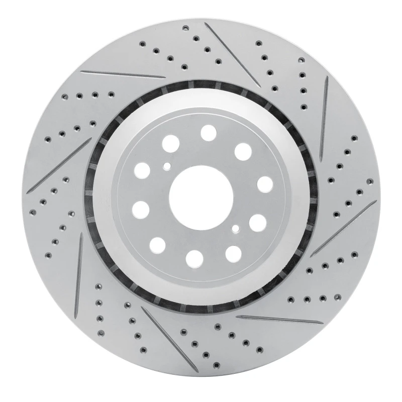 DFC 07-23 Lexus Ls500 Right Front Drilled & Slotted Geoperformance Rotor