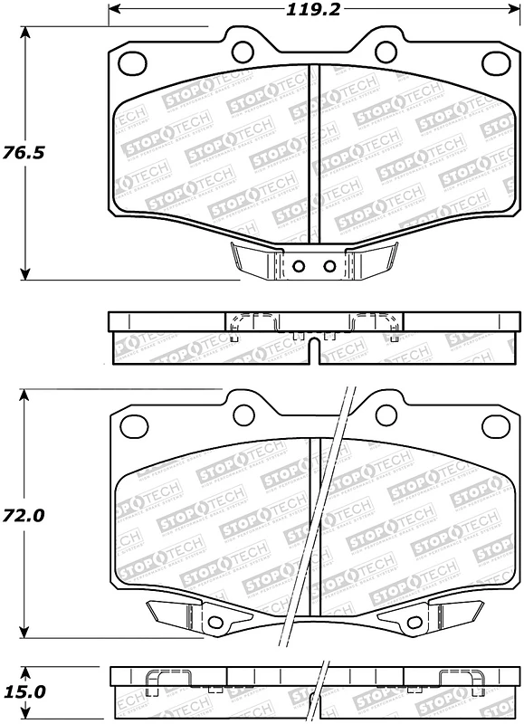 StopTech Street Brake Pads - Front