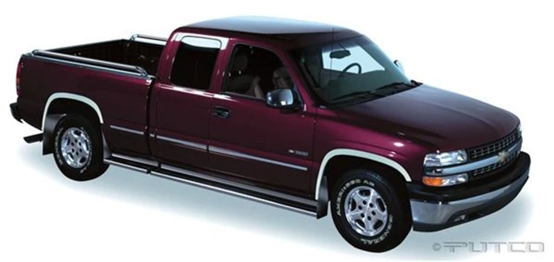 Putco 00-06 GMC Yukon XL - (Passt nicht für Denali) Voll-SS-Fender-Trim - Abdeckung für werkseitige Fender-Verbreiterung