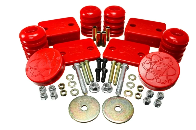 Energy Suspension 18-20 Jeep Wrangler JL Rote Front-Stoßdämpfer-Set (Set von 2)