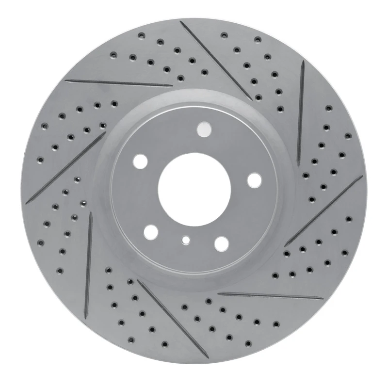 DFC 07-15 Infiniti G35 Front Right Drilled & Slotted Geoperformance Rotor