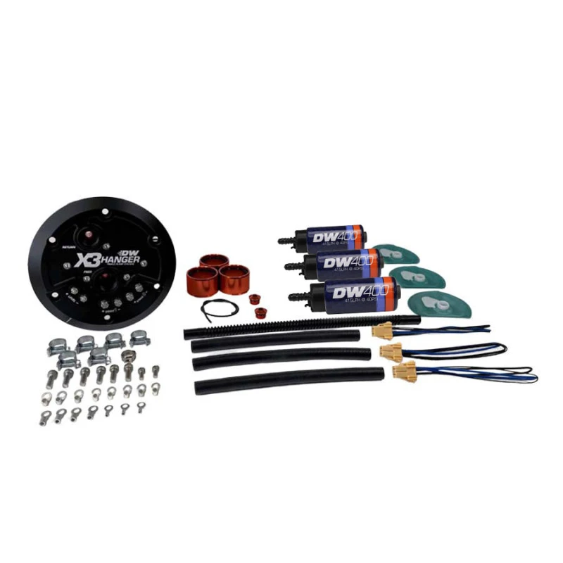 DeatschWerks X3-Serie Kraftstoffpumpenträger mit DW400-Kraftstoffpumpen für Ford F-150 Lightning 1999-04